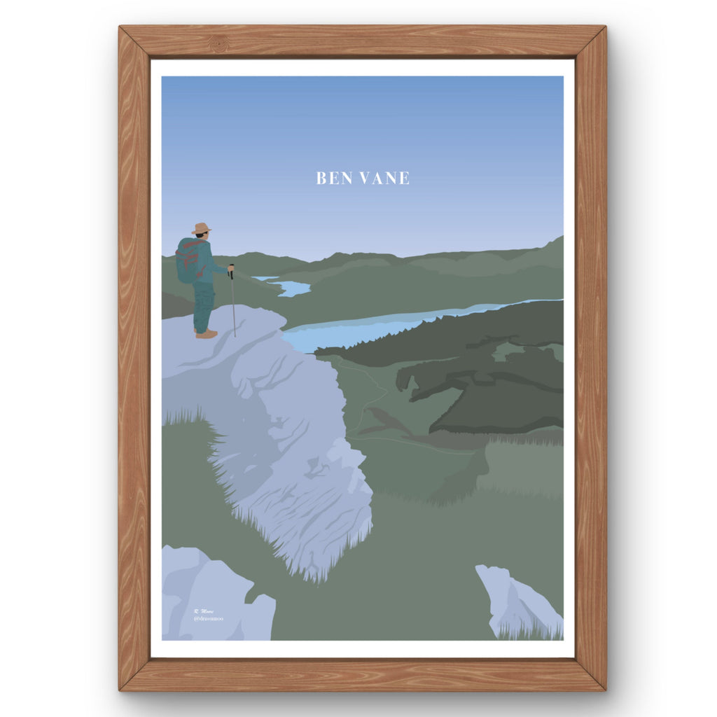 Ben Vane Print | Scotland | Highlands | Nature | Munro | Walking| Hiking| Poster