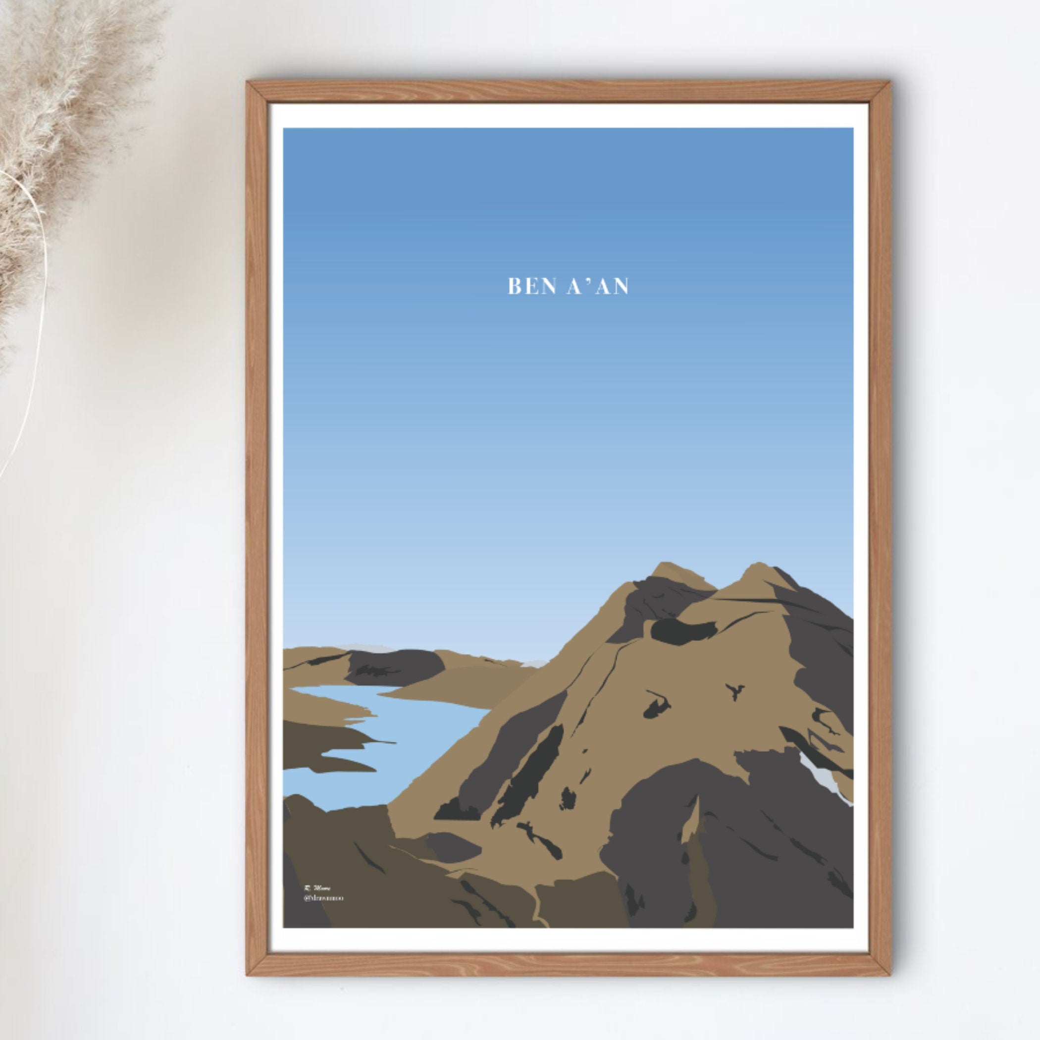 Ben A'an Print | Scotland | Highlands | Nature | Hill | Walking| Hiking | Poster