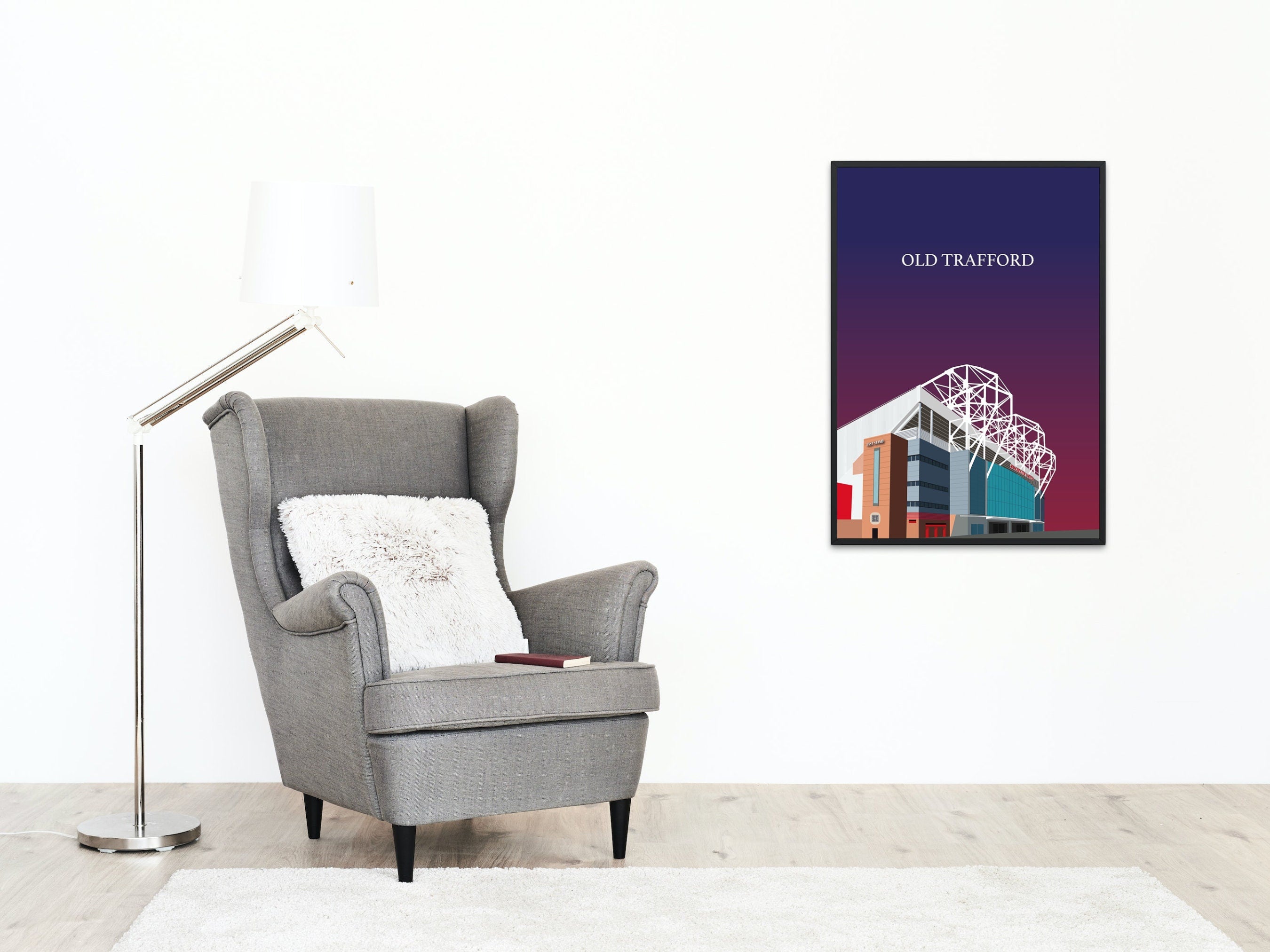 Old Trafford, the home of Manchester United Print
