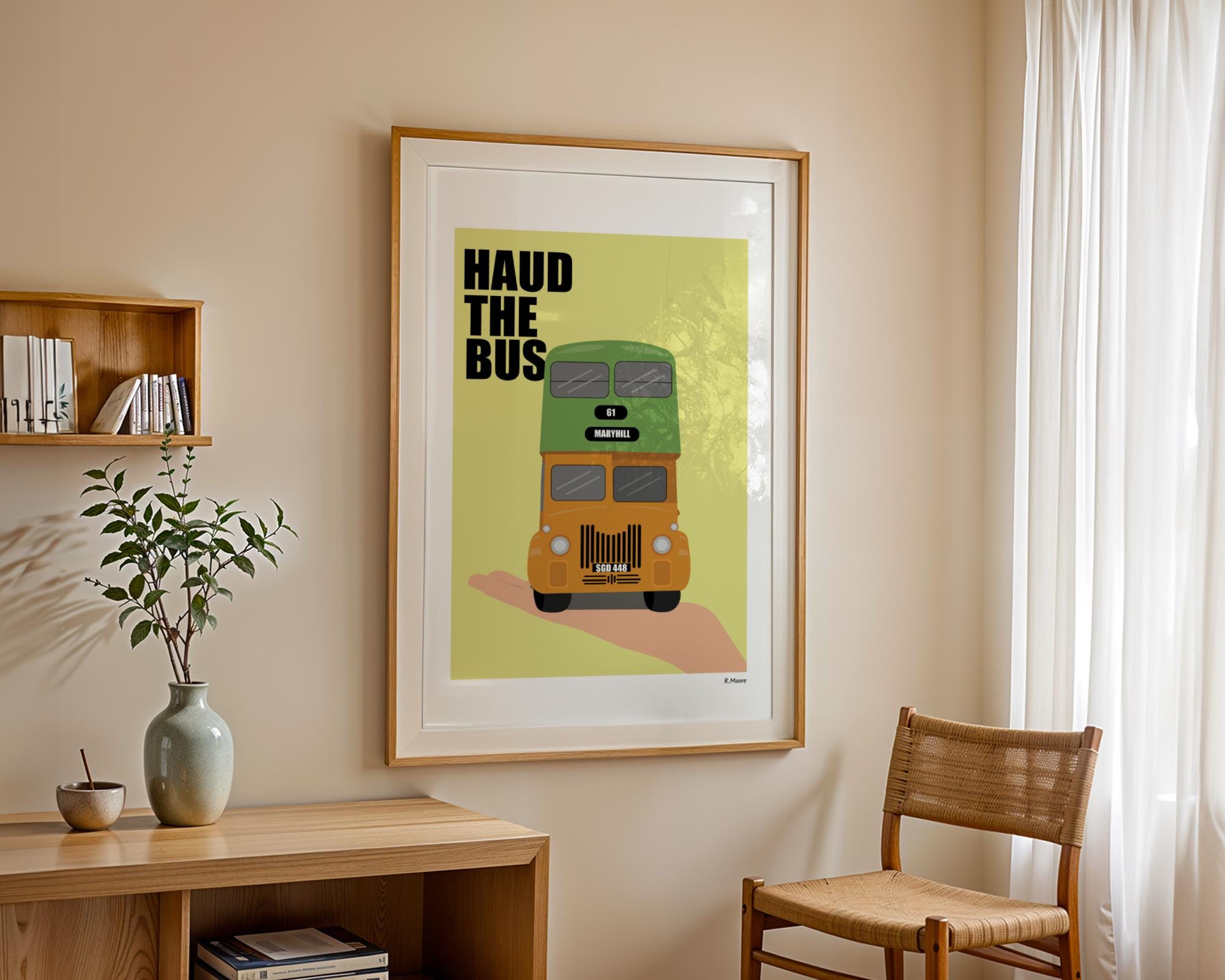 Haud the bus | Print | Poster | Wall Art | Glasgow | Scotland | Art