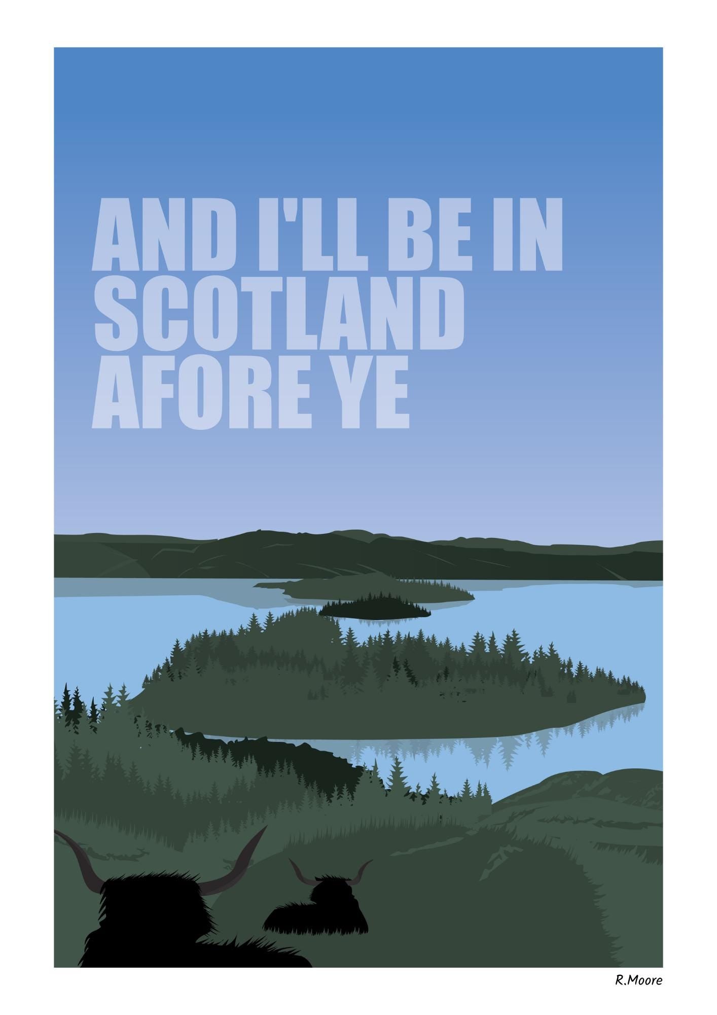 Loch Lomond Scotland Art Print | Scottish Landscape Poster
