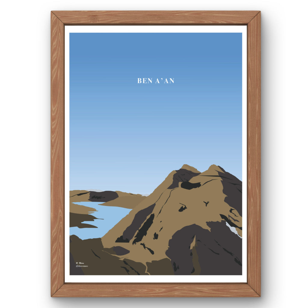 Ben A'an Print | Scotland | Highlands | Nature | Hill | Walking| Hiking | Poster