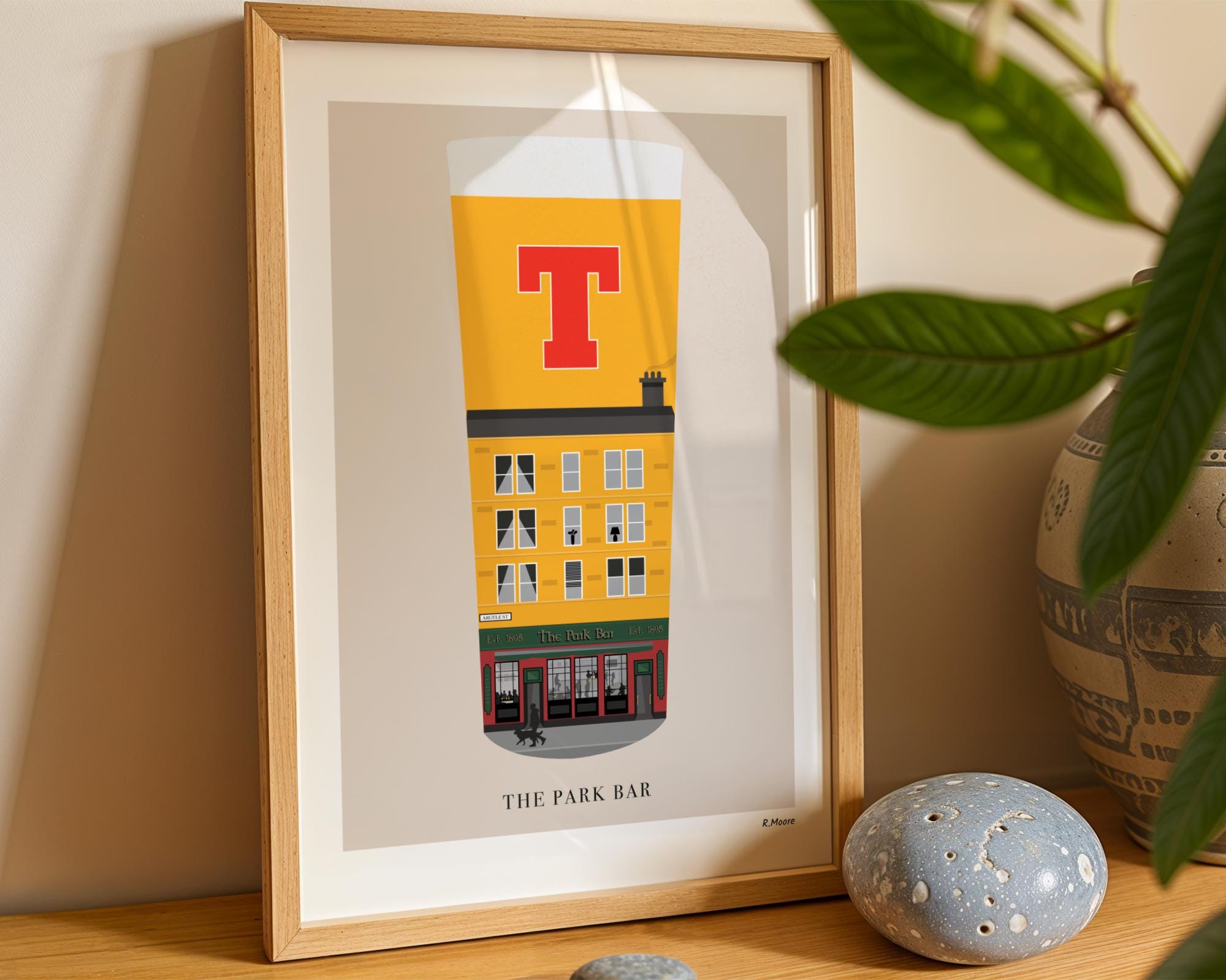 The Park Bar Print: Glasgow Scotland Pub Art - Pubs In Pints Series
