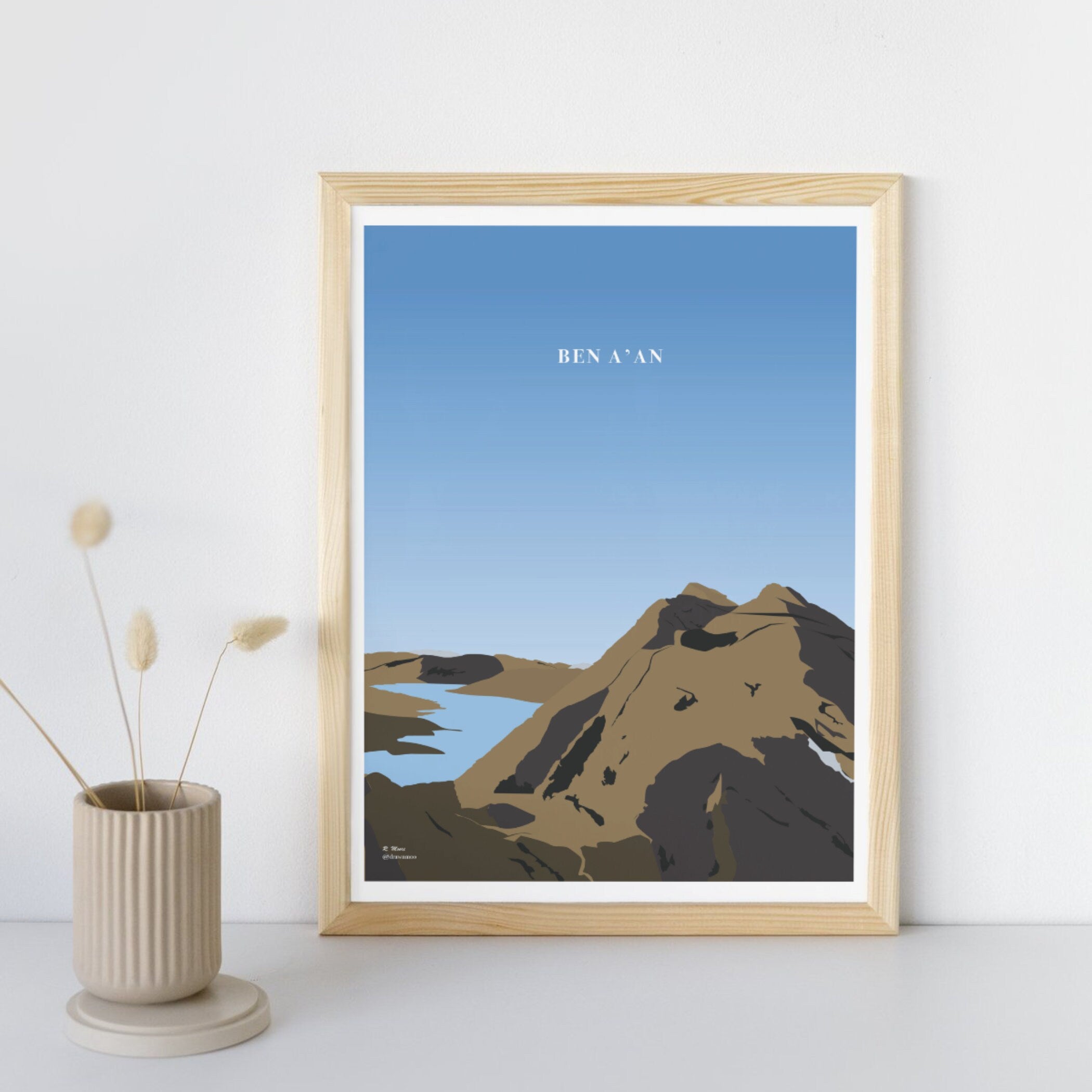 Ben A'an Print | Scotland | Highlands | Nature | Hill | Walking| Hiking | Poster