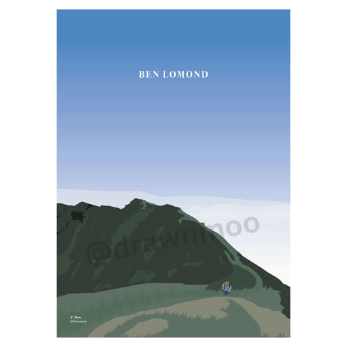 Ben Lomond Print | Scotland | Highlands | Nature | Munro | Walking | Hiking| Poster