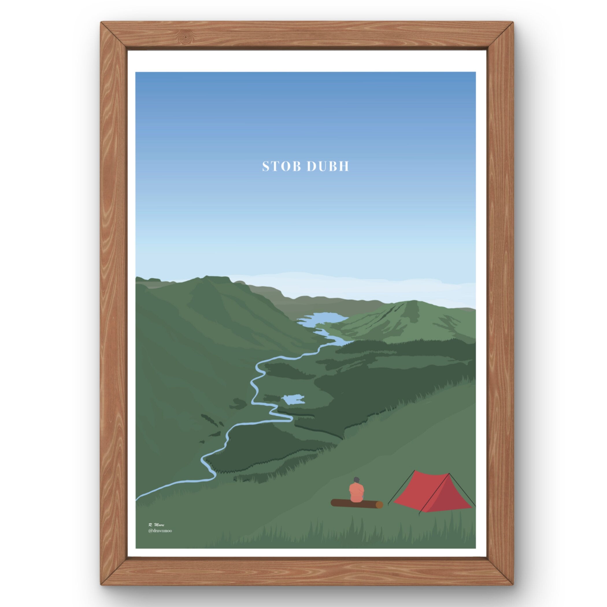 Stob Dubh Print | Scotland | Highlands | Nature | Munro | Walking| Hiking | Poster