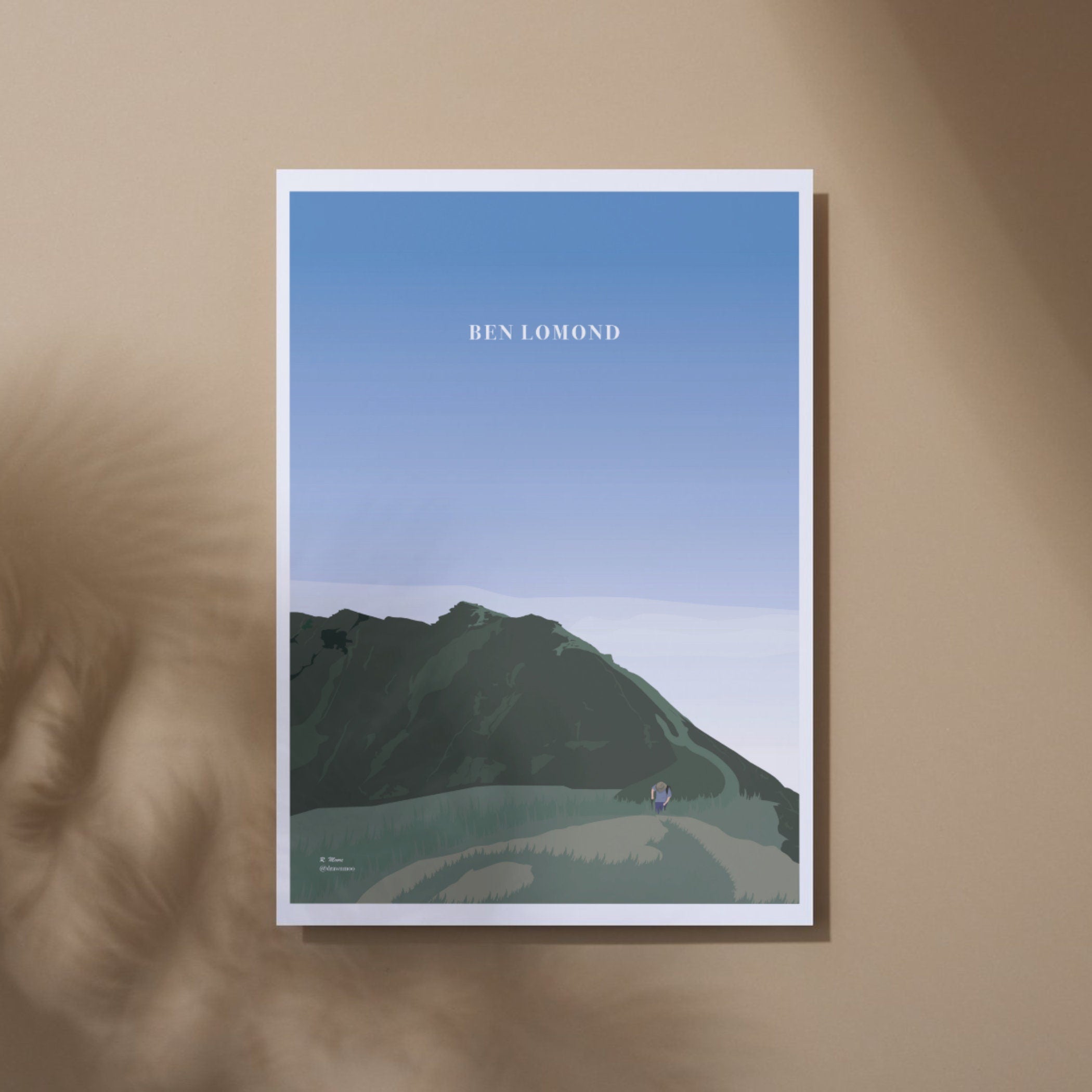 Ben Lomond Print | Scotland | Highlands | Nature | Munro | Walking | Hiking| Poster