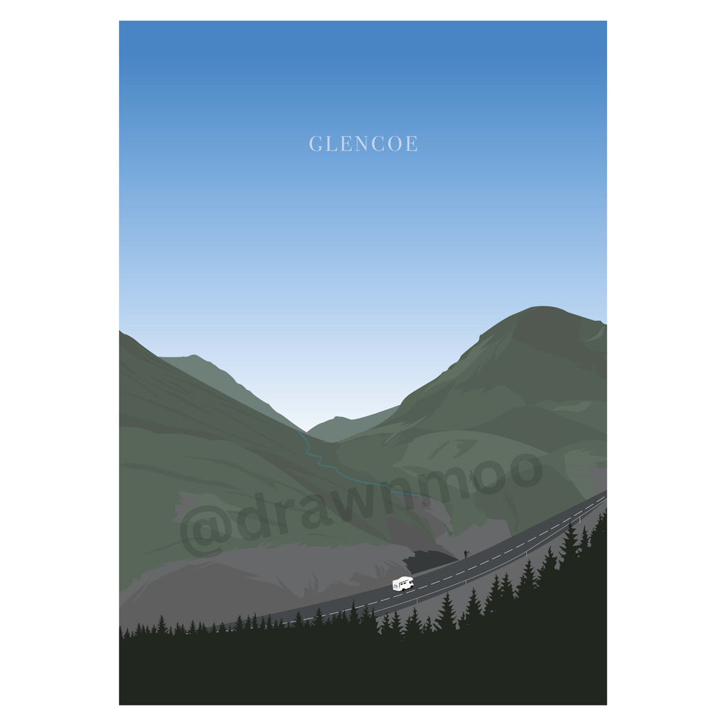 Glencoe print | Scotland | Highlands | Nature | Poster