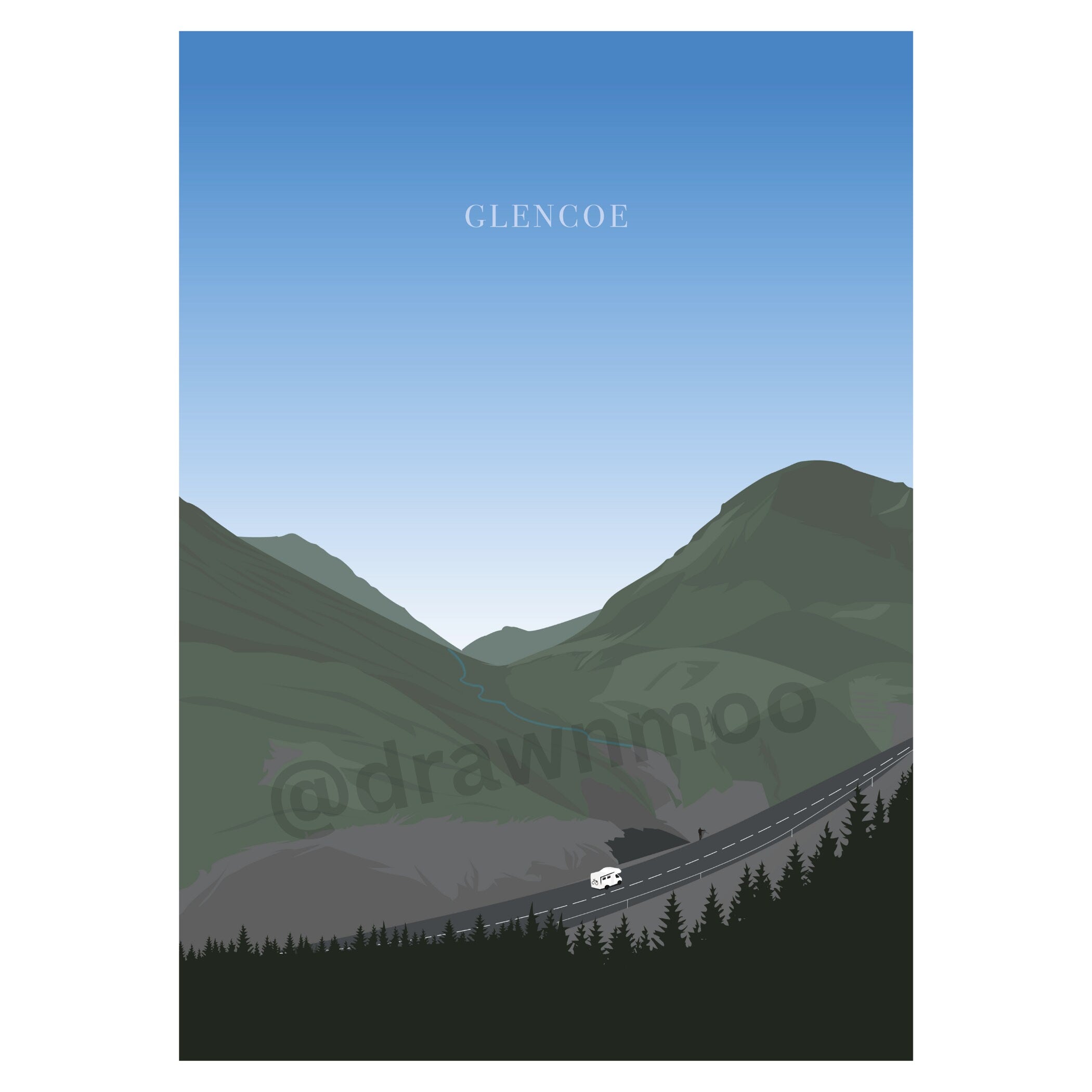 Glencoe print | Scotland | Highlands | Nature | Poster