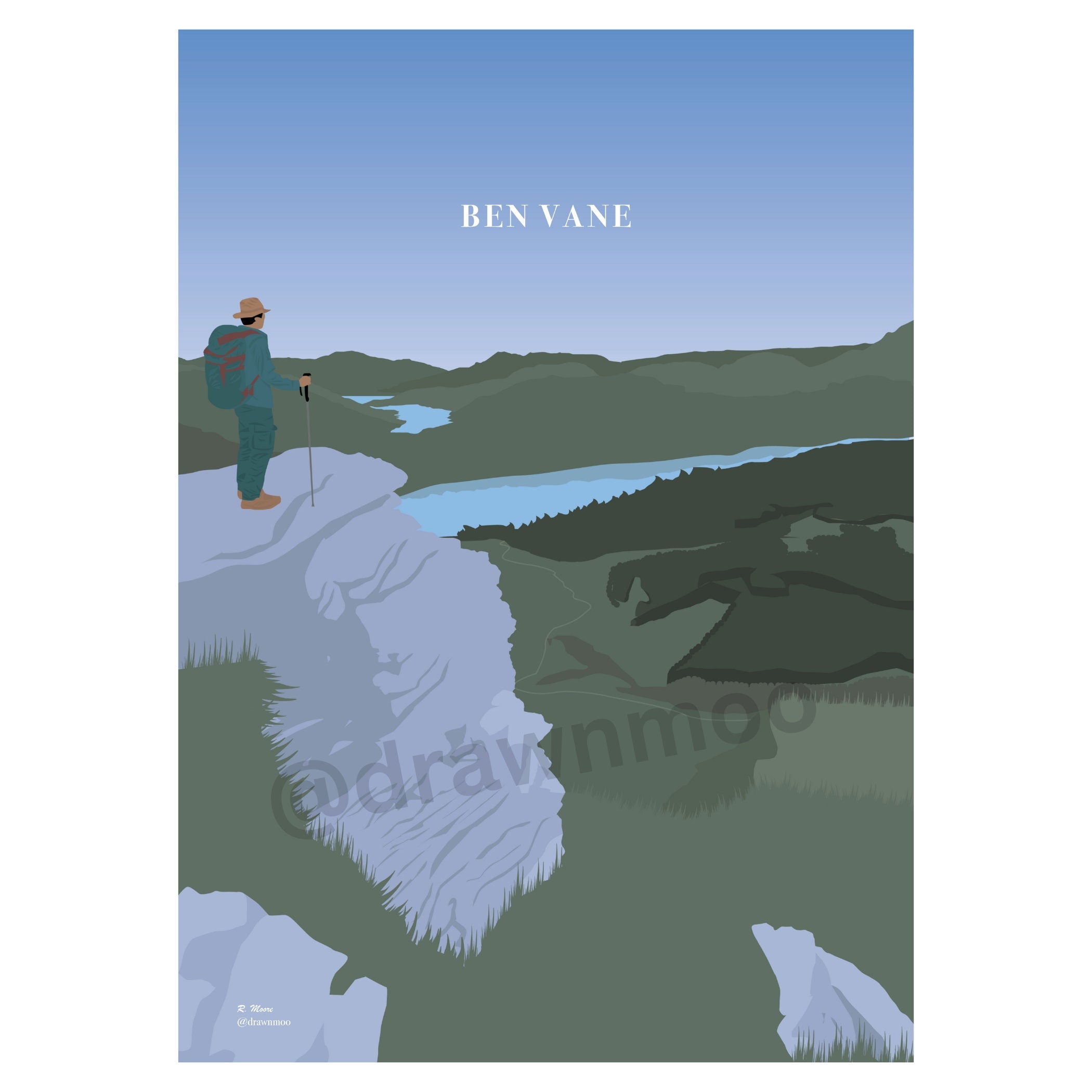 Ben Vane Print | Scotland | Highlands | Nature | Munro | Walking| Hiking| Poster