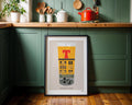 Tennents Bar Print: Glasgow Scotland Pub Art - Pubs In Pints Series