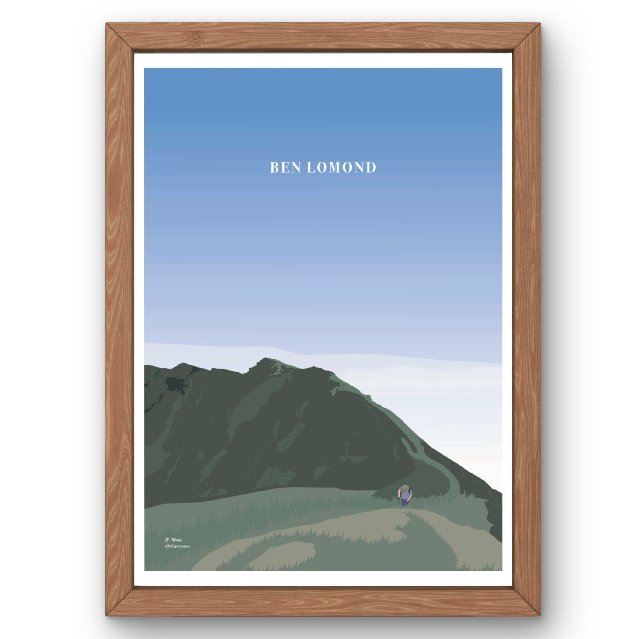Ben Lomond Print | Scotland | Highlands | Nature | Munro | Walking | Hiking| Poster