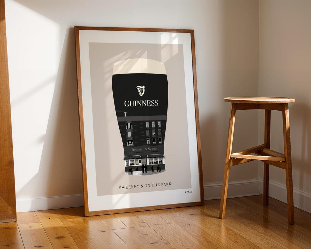 Sweeney's on the Park | Pubs In Pints | Print | Glasgow | Scotland | Bar | Poster | Guinness | Southside | Sweeney's
