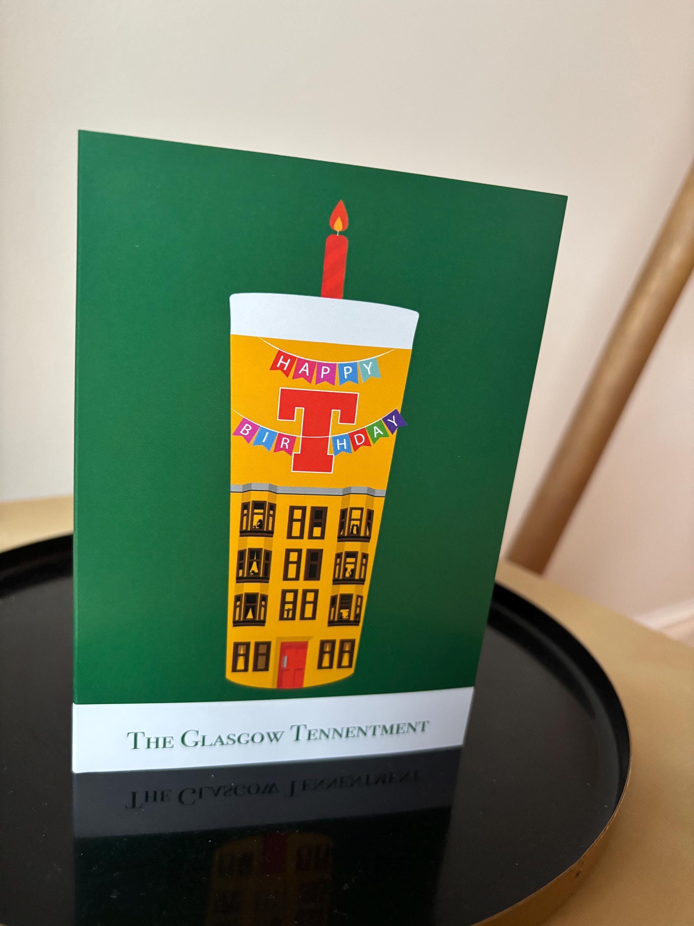 Tennent's Birthday Card | Glasgow Pint Lover Greeting | A6 Size (For Him Her)