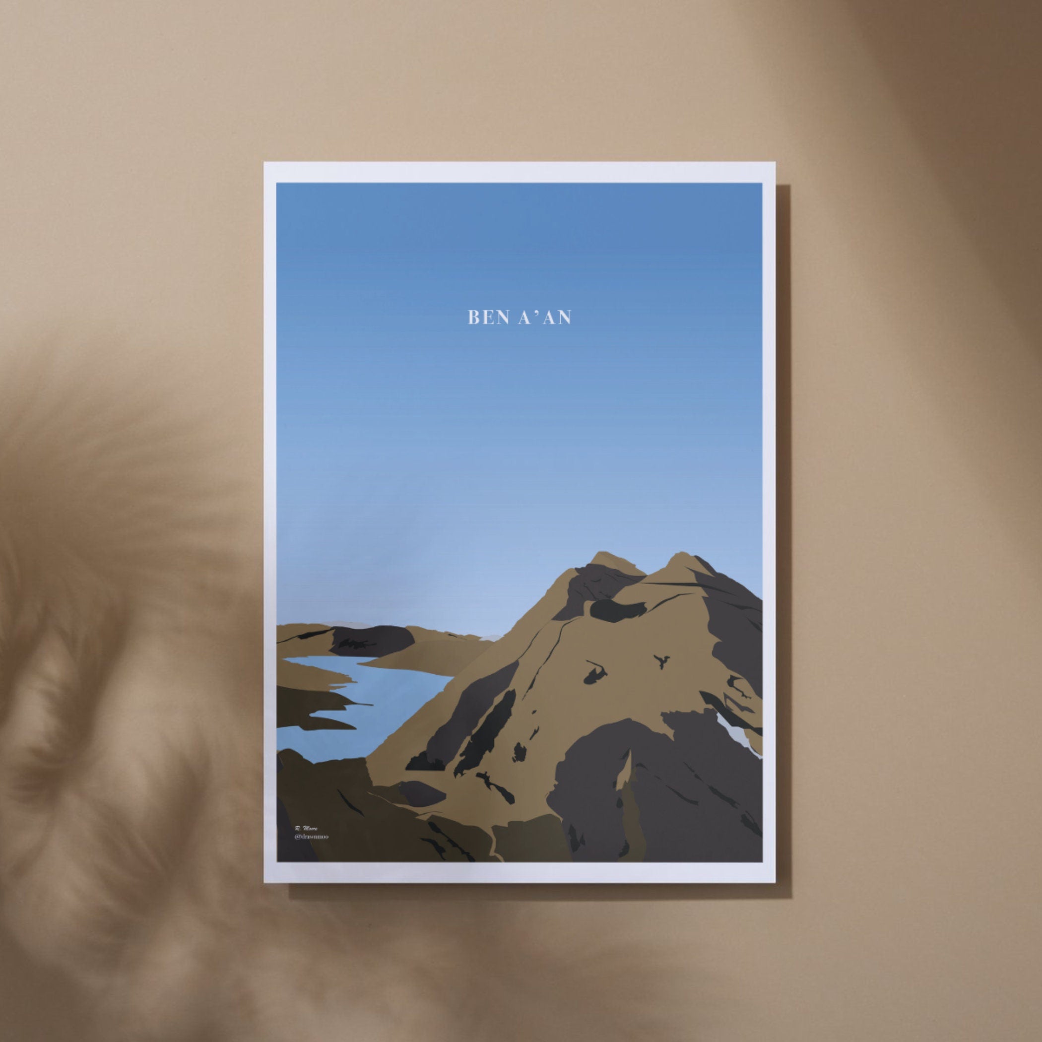 Ben A'an Print | Scotland | Highlands | Nature | Hill | Walking| Hiking | Poster