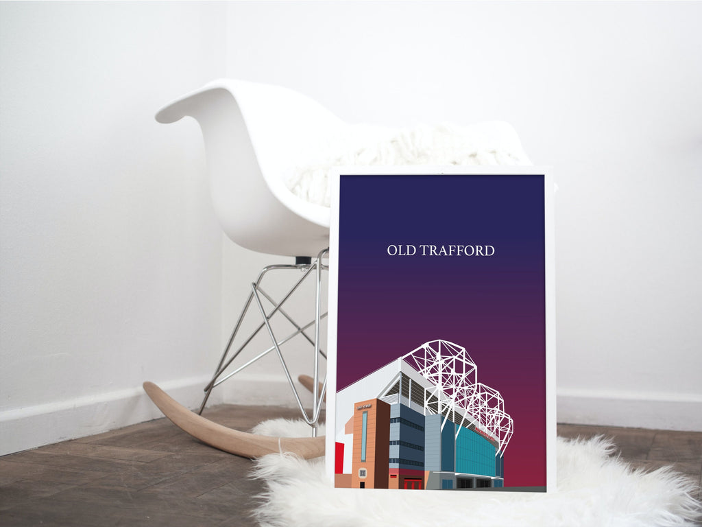 Old Trafford, the home of Manchester United Print