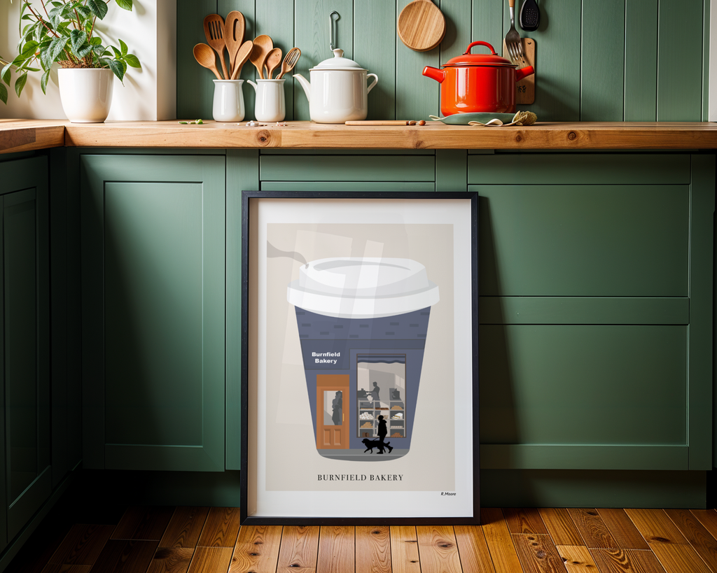 Burnfield Bakery Wall Art Print | Glasgow