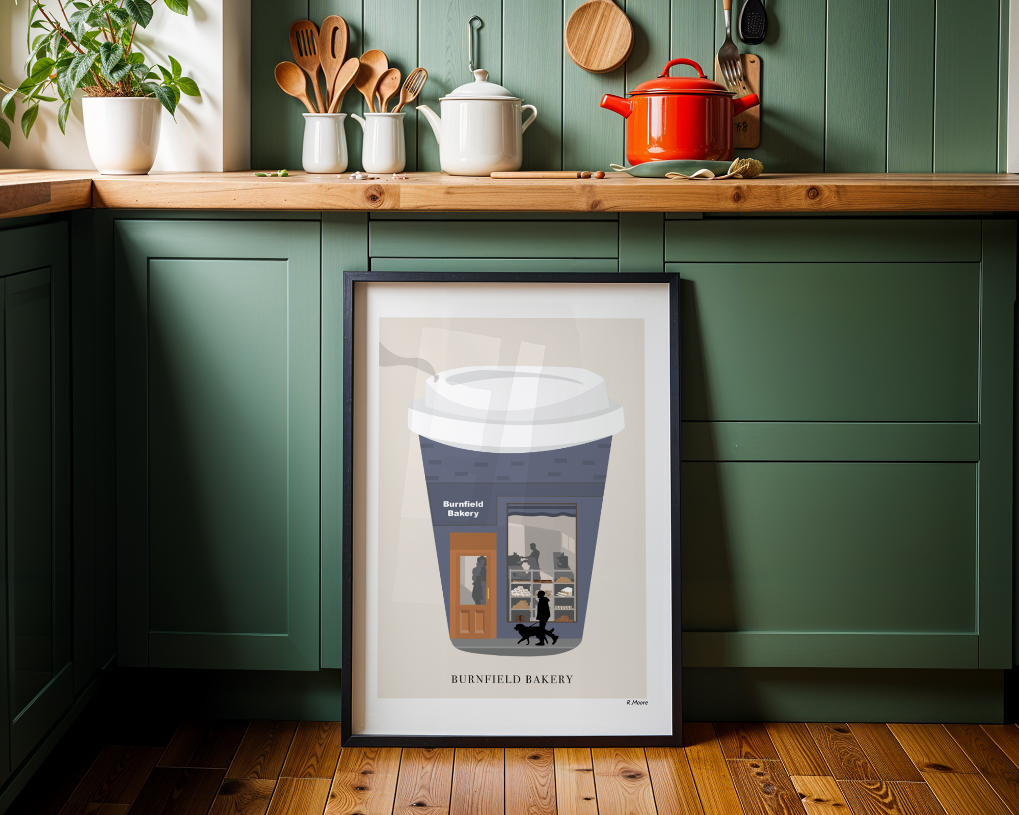 Burnfield Bakery Wall Art Print | Glasgow