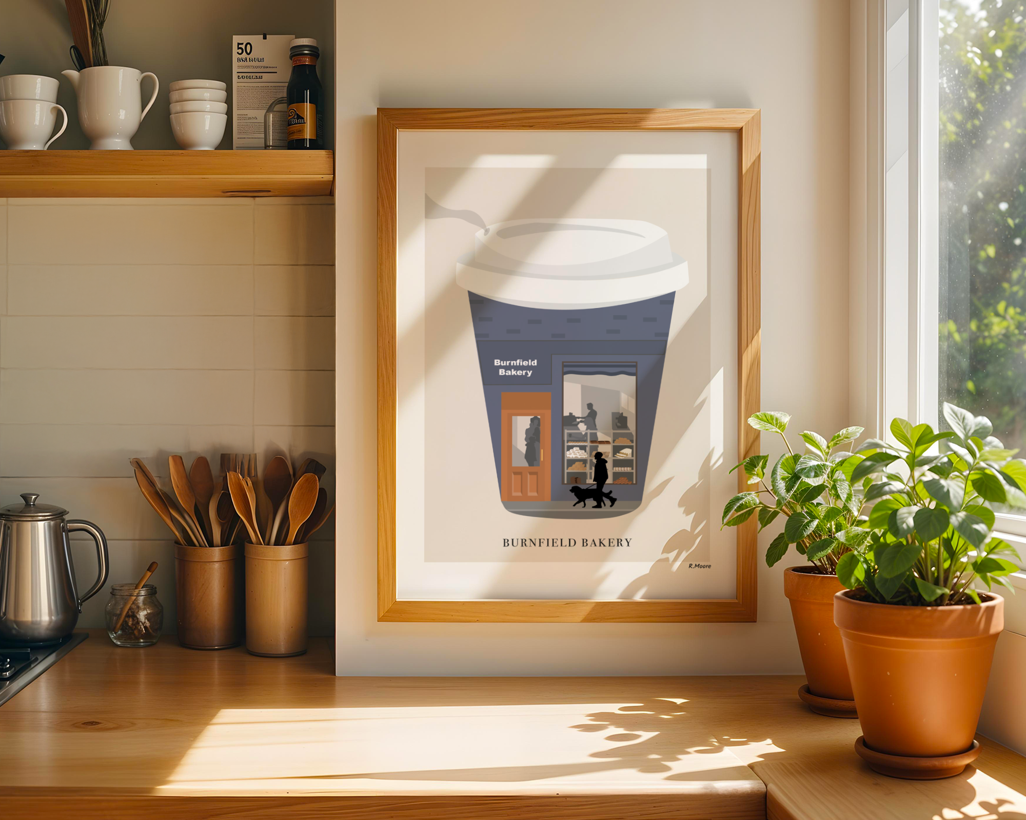 Burnfield Bakery Wall Art Print | Glasgow