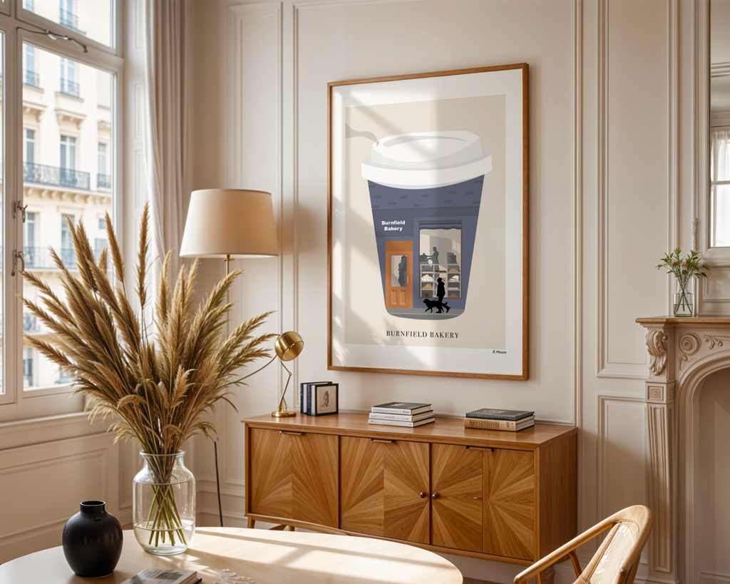Burnfield Bakery Wall Art Print | Glasgow