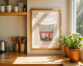 Cappuccino Café Wall Art Print | Edinburgh