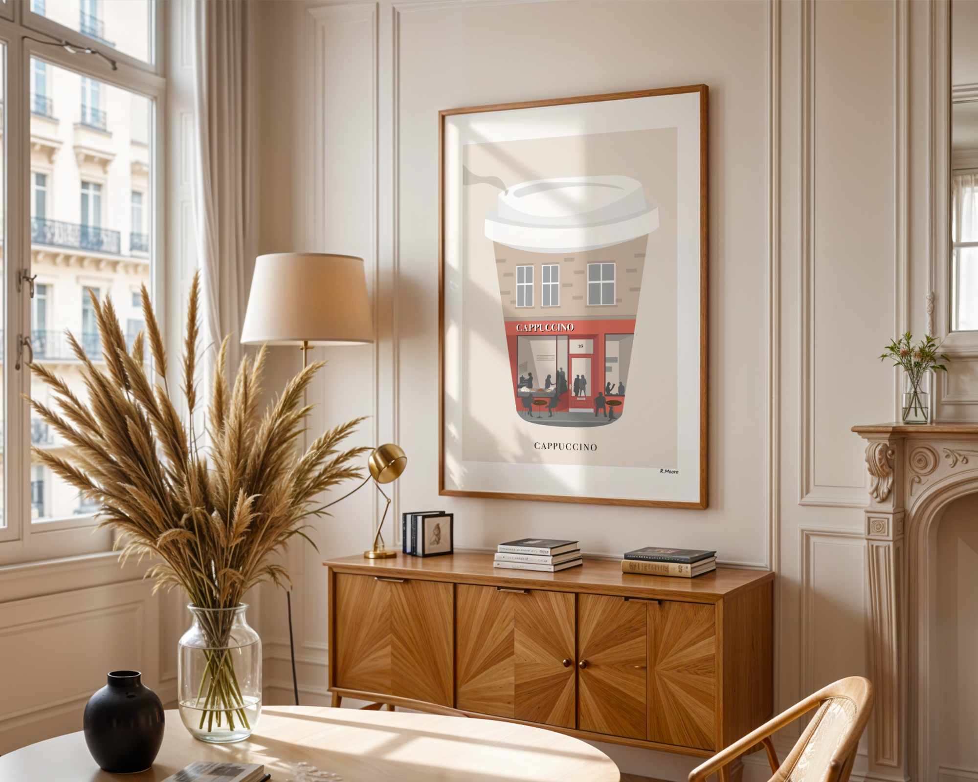 Cappuccino Café Wall Art Print | Edinburgh