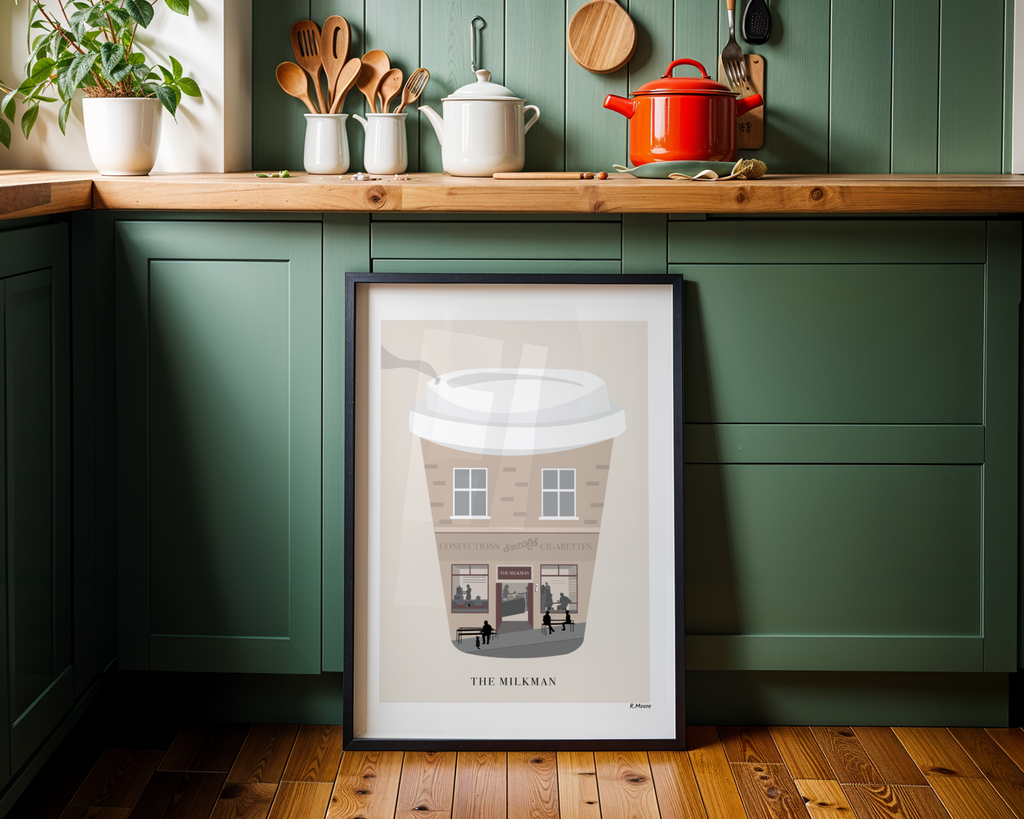 The Milkman Café Wall Art Print | Edinburgh