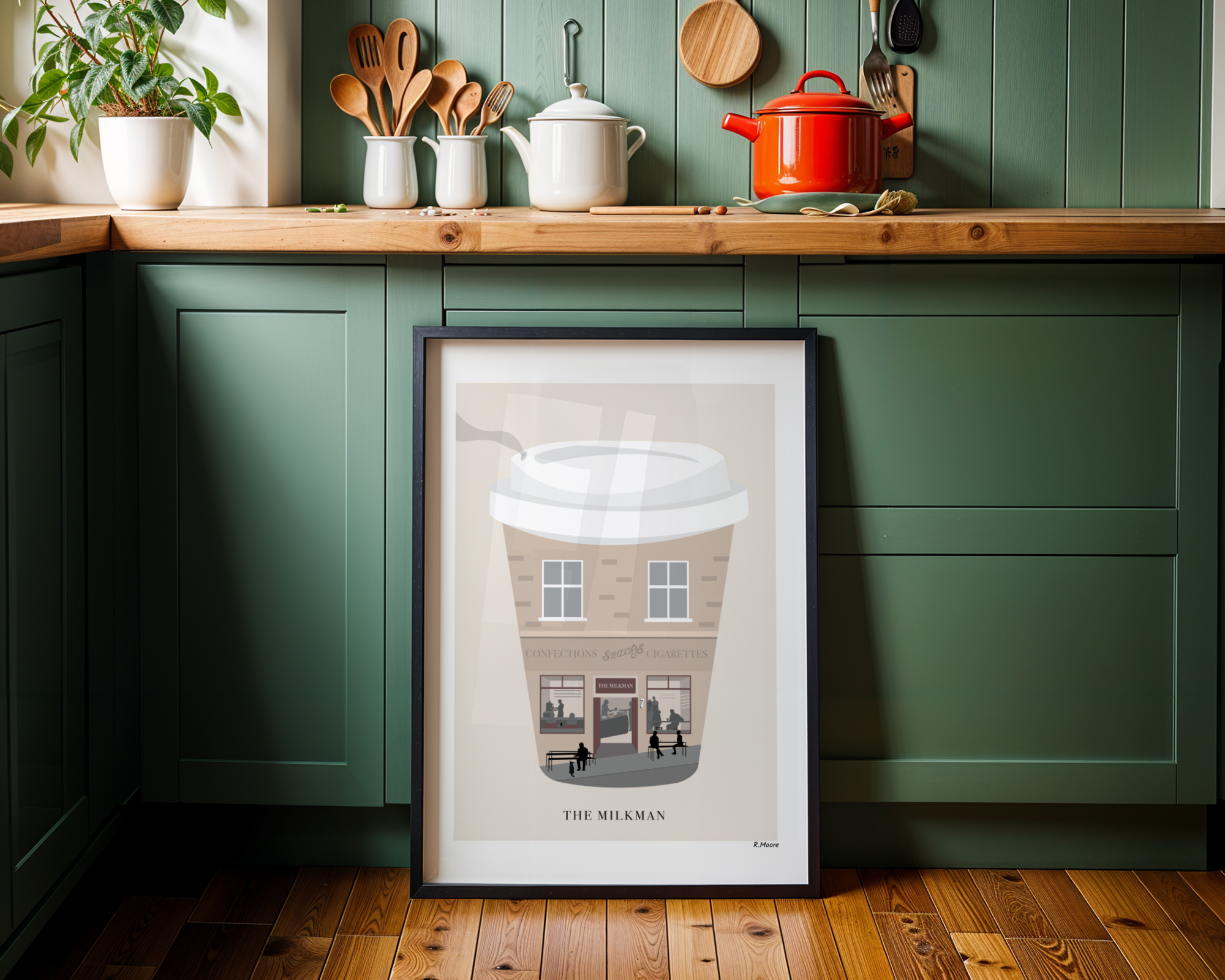 The Milkman Café Wall Art Print | Edinburgh