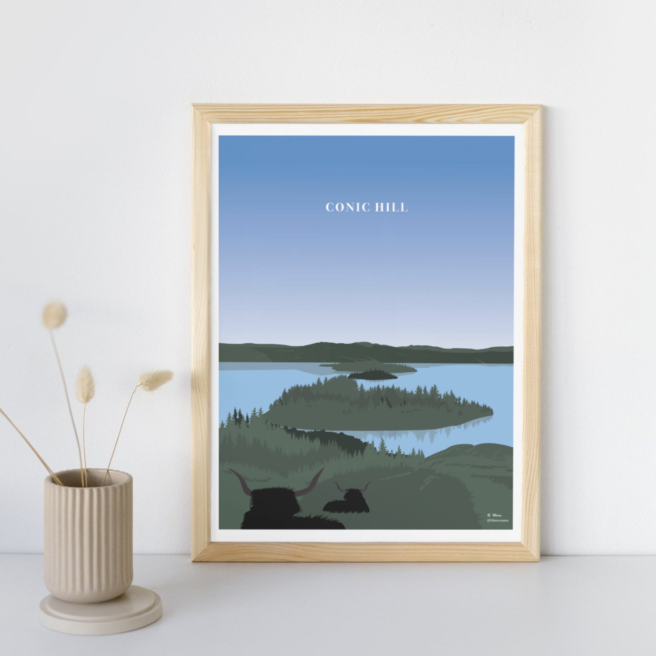 Conic Hill Print | Scotland | Highlands | Nature | Hill | Walking| Hiking | Poster