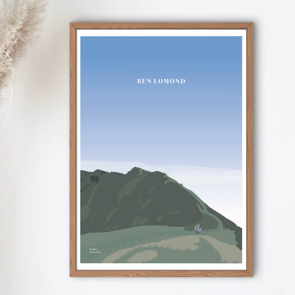 Ben Lomond Print | Scotland | Highlands | Nature | Munro | Walking | Hiking| Poster
