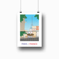 Illustrated Print of Paris, France