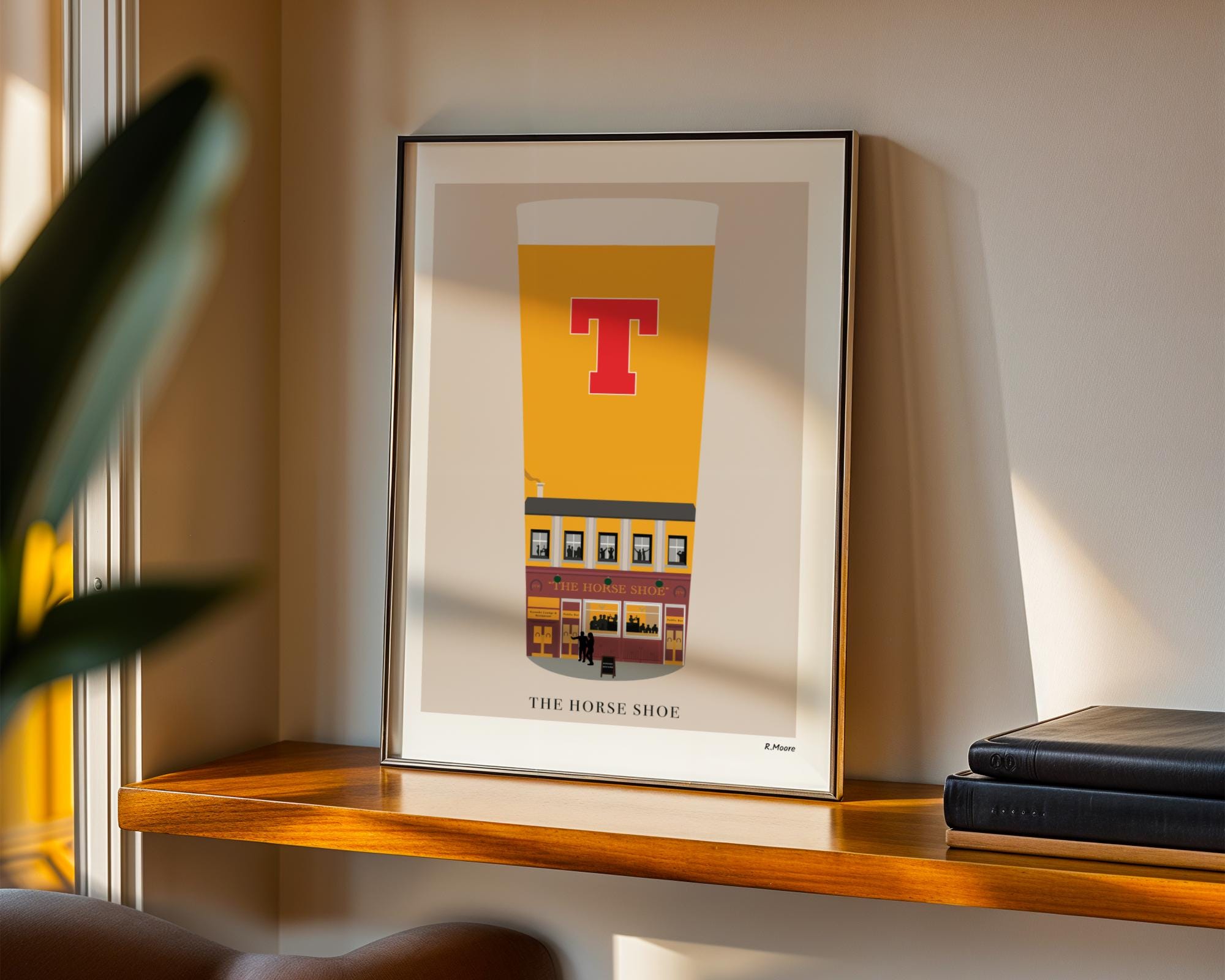 The Horse Shoe | Pubs In Pints | Print | Glasgow | Scotland | Bar | Poster | Tennents | Scottish