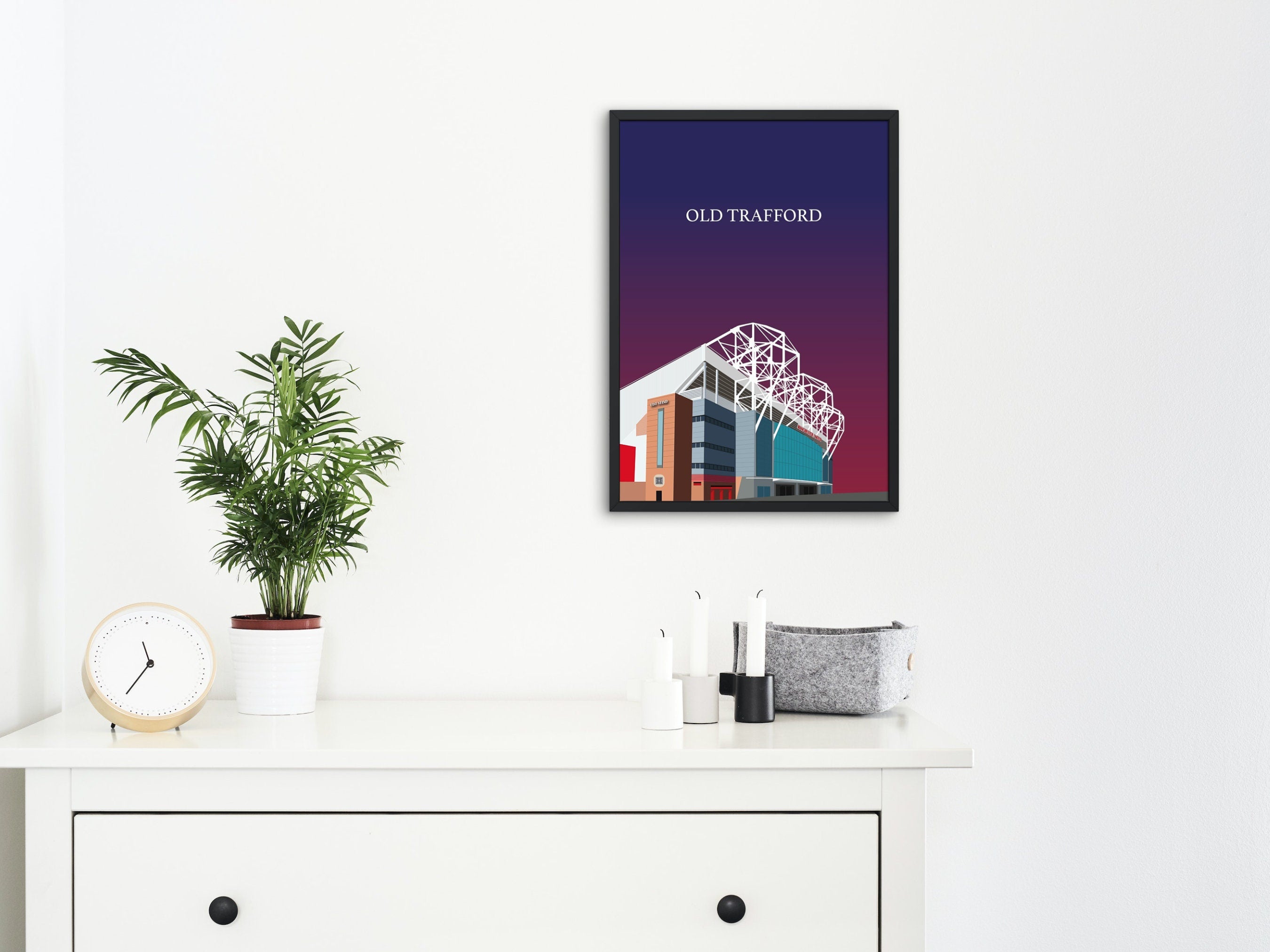 Old Trafford, the home of Manchester United Print