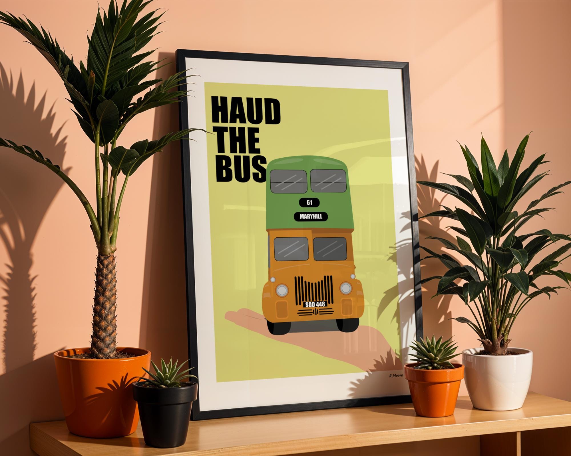 Haud the bus | Print | Poster | Wall Art | Glasgow | Scotland | Art