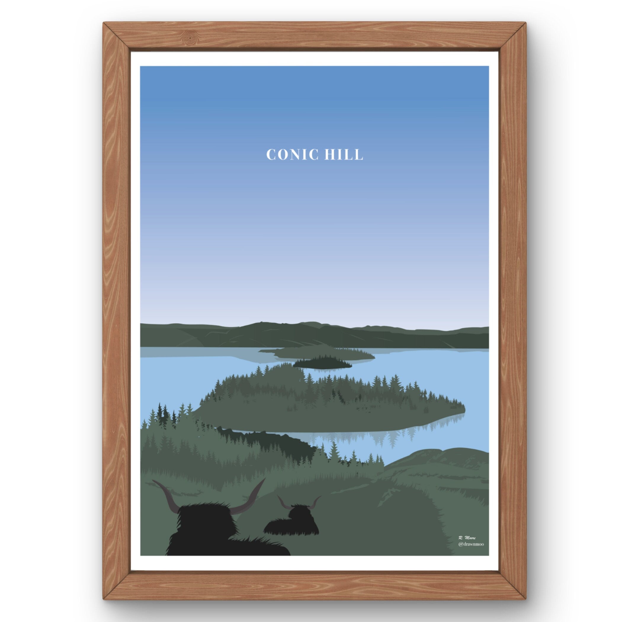 Conic Hill Print | Scotland | Highlands | Nature | Hill | Walking| Hiking | Poster