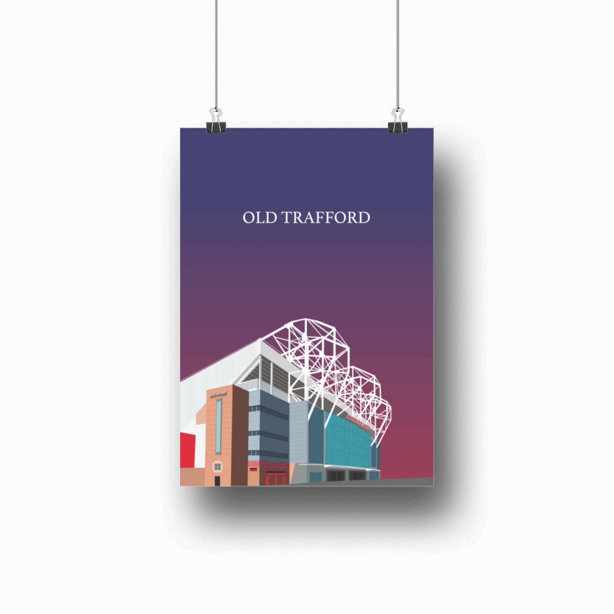 Old Trafford, the home of Manchester United Print
