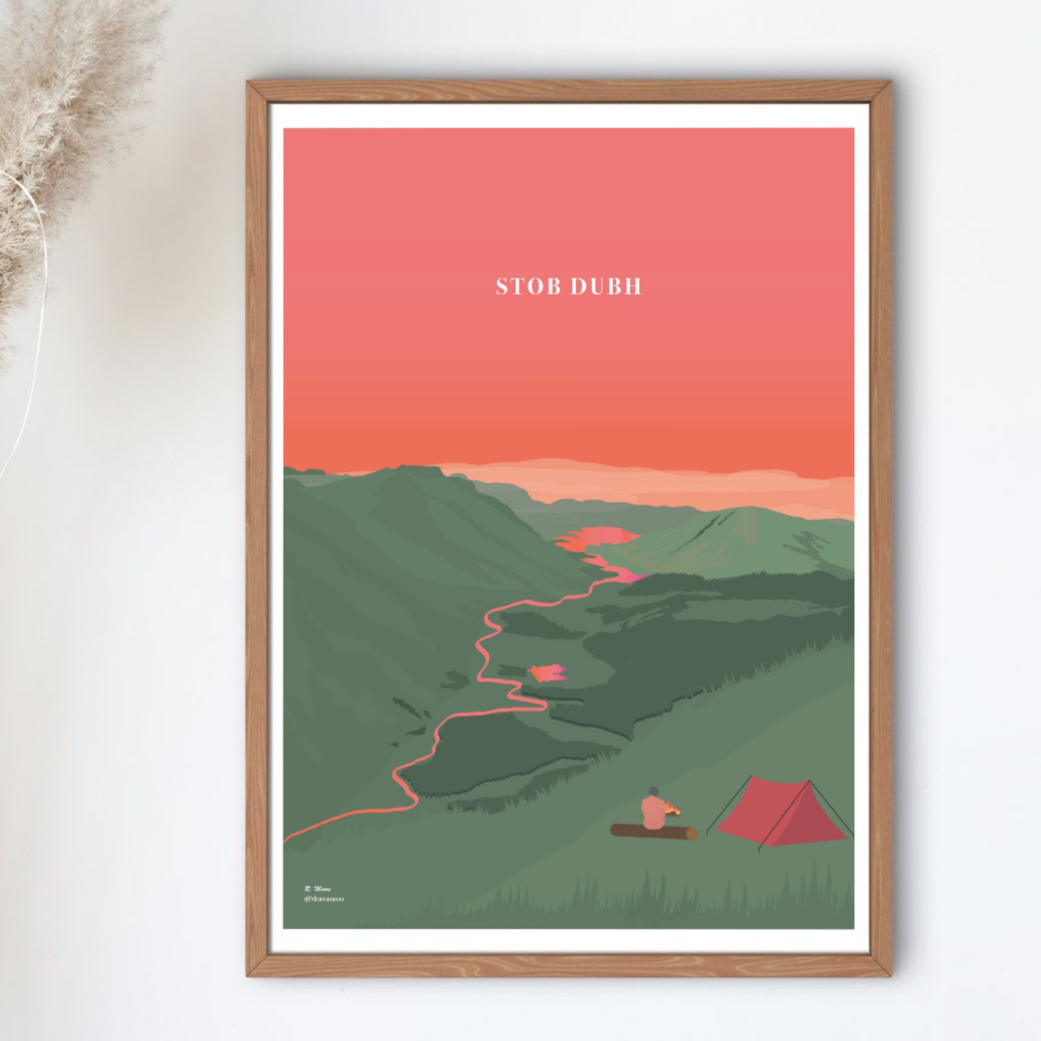 Stob Dubh Print | Scotland | Highlands | Nature | Munro | Walking| Hiking | Poster