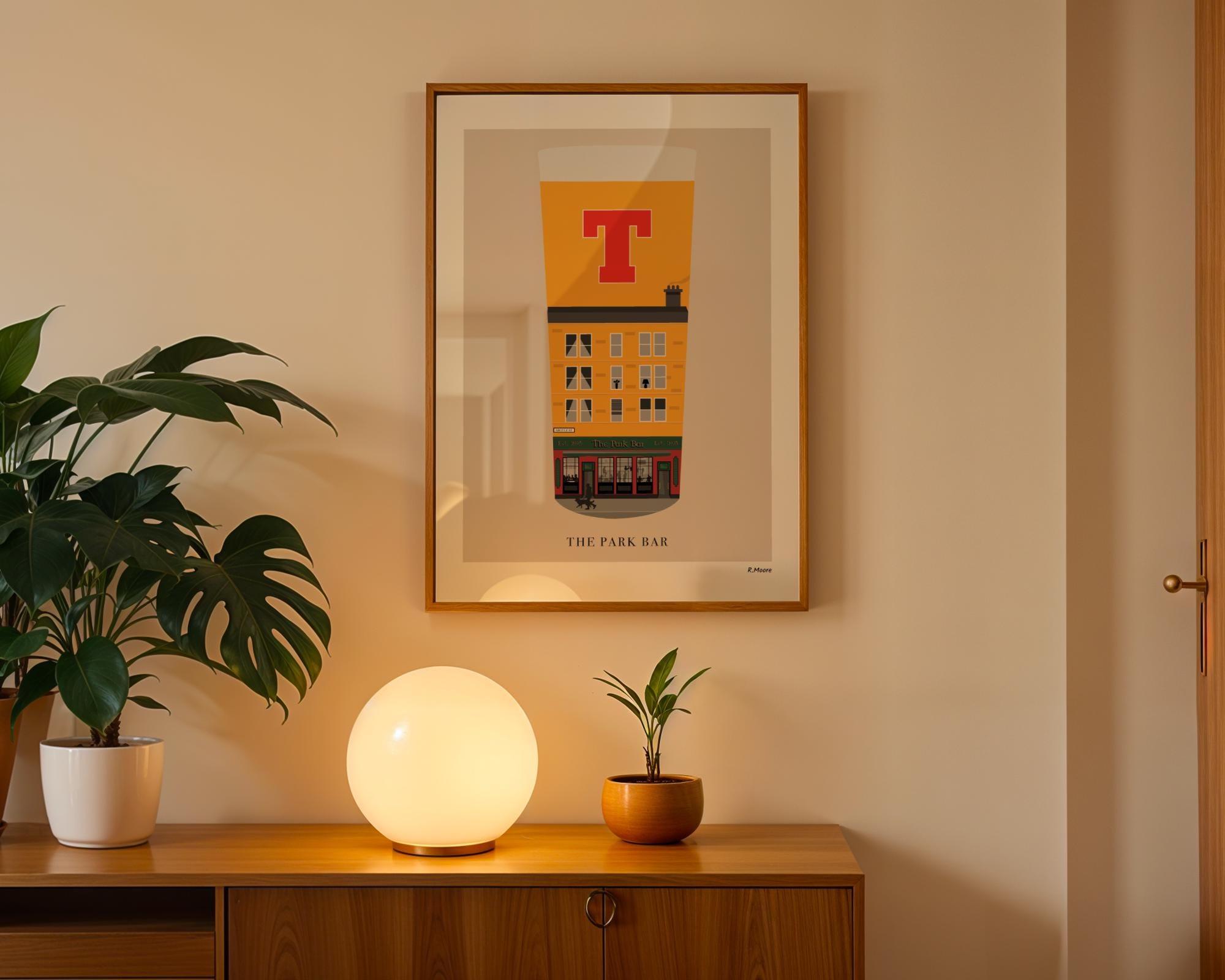 The Park Bar Print: Glasgow Scotland Pub Art - Pubs In Pints Series