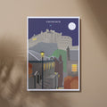 Illustrated Print of Edinburgh, Scotland