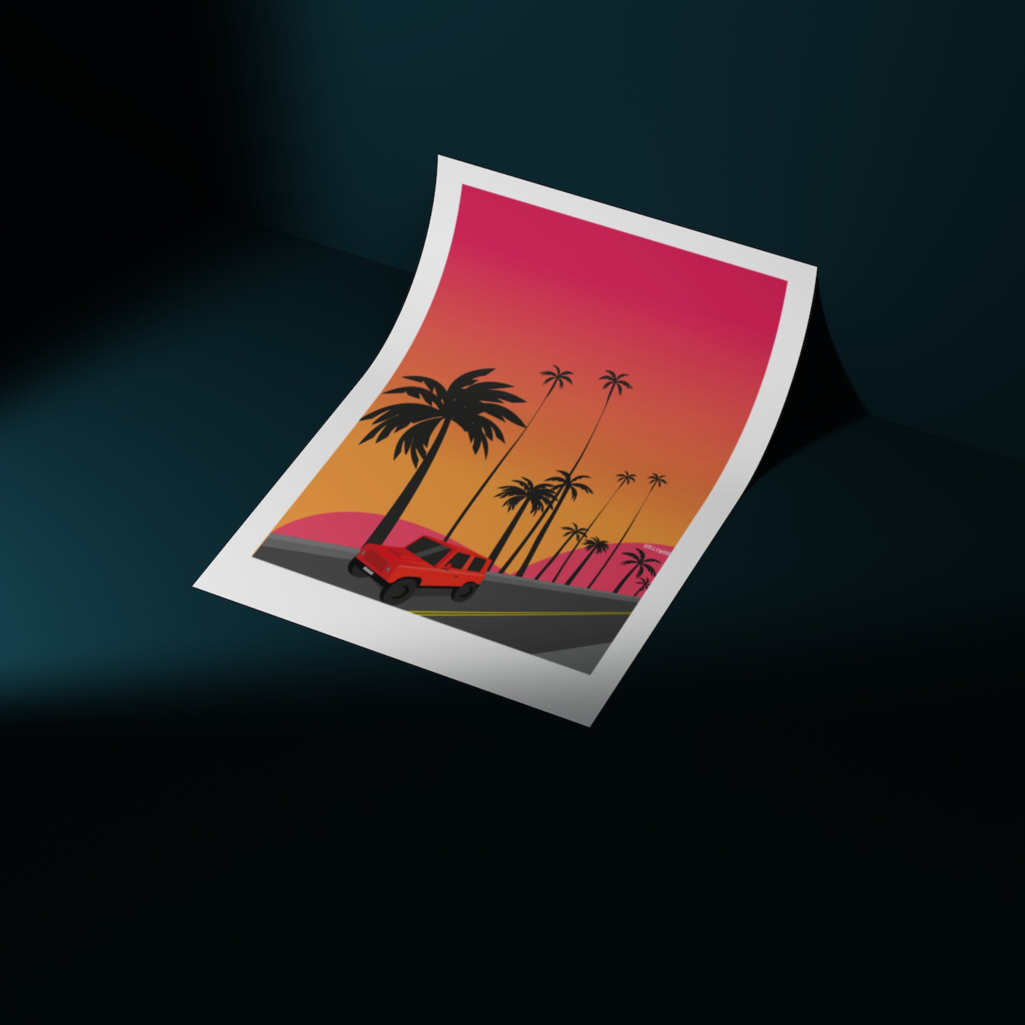 Hollywood, Los Angeles Print