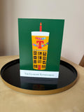 Tennent's Birthday Card | Glasgow Pint Lover Greeting | A6 Size (For Him Her)
