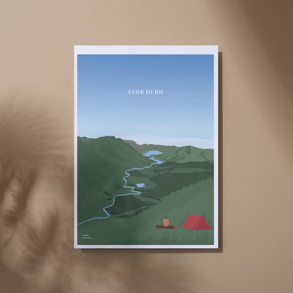 Stob Dubh Print | Scotland | Highlands | Nature | Munro | Walking| Hiking | Poster